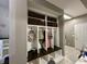 Mudroom featuring built-in cubbies, bench, and storage baskets at 4655 Rockcress Ct, Zionsville, IN 46077