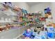 Walk-in pantry with lots of shelving and storage space at 5527 Mahogany Dr, Noblesville, IN 46062