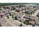 Aerial view of a well-planned community showcasing diverse home styles and landscaping at 5832 Buskirk Dr, Indianapolis, IN 46216