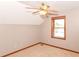 Cozy bedroom featuring a ceiling fan and a window providing natural light at 662 Leah Way, Greenwood, IN 46142