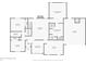 Detailed floor plan of the first floor showcasing the layout, room dimensions, and spatial relationships of the house at 7304 E Stop 11 Rd, Indianapolis, IN 46259