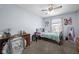 Comfortable bedroom with a neutral color scheme, a ceiling fan, and plenty of space for relaxation and personalization at 901 Mallory Pkwy, Franklin, IN 46131