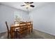 Well-lit dining room offers a comfortable space for Gathering meals, complemented by a view of the outdoors at 901 Mallory Pkwy, Franklin, IN 46131
