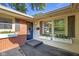 Charming front entrance with a black door and flower boxes at 911 Glendale Dr, Lebanon, IN 46052