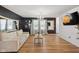 Bright living room featuring modern decor and hardwood floors at 911 Glendale Dr, Lebanon, IN 46052
