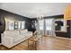 Bright living room featuring modern decor, hardwood floors, and natural light at 911 Glendale Dr, Lebanon, IN 46052