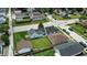 Aerial view of property in a suburban neighborhood with well-maintained lawns at 95 S 11Th Ave, Beech Grove, IN 46107