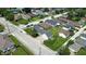 Aerial view of property in a suburban neighborhood with well-maintained lawns at 95 S 11Th Ave, Beech Grove, IN 46107