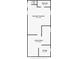 Floor plan showing the layout of the basement area, including laundry and storage spaces at 95 S 11Th Ave, Beech Grove, IN 46107