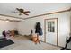 Bonus room with carpet, door, ceiling fan, and space for flexible use at 95 S 11Th Ave, Beech Grove, IN 46107