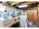 Spacious basement laundry area featuring a washer and dryer at 95 S 11Th Ave, Beech Grove, IN 46107