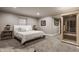 Bedroom with neutral tones, and private sauna room at 110 Bow Ln, Indianapolis, IN 46220