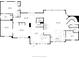First floor plan showcasing the layout of the home, including kitchen, dining, living, and Gathering rooms at 110 Bow Ln, Indianapolis, IN 46220