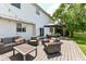 Spacious outdoor deck connected to the home providing a great space for entertaining with a picturesque view at 11820 Stepping Stone Dr, Fishers, IN 46037