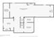 This floor plan depicts the home's basement area, including finished, unfinished, and storage areas at 11820 Stepping Stone Dr, Fishers, IN 46037