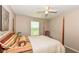 Comfortable bedroom with a cozy bed, providing a restful and inviting space at 11820 Stepping Stone Dr, Fishers, IN 46037
