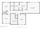 The floor plan showcases the home's upper level, including bedrooms, bathrooms, and closet spaces at 11820 Stepping Stone Dr, Fishers, IN 46037