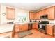 Bright kitchen featuring stainless steel appliances, ample counter space, and plenty of cabinets at 11820 Stepping Stone Dr, Fishers, IN 46037