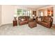 Cozy living room with natural light, neutral walls, and matching furniture is perfect for entertaining at 11820 Stepping Stone Dr, Fishers, IN 46037