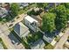This home has an aerial view of a modern style home with a roof top deck at 1405 E Vermont St, Indianapolis, IN 46201