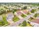 Aerial view of a residential neighborhood with well-maintained homes and green spaces at 1449 Danielle Dr, Indianapolis, IN 46231