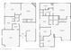 Detailed floor plan showcasing the layout of the home's first and second floors at 1449 Danielle Dr, Indianapolis, IN 46231