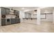 Finished basement area with a wet bar, granite countertop, built-in cabinets, and a media screen at 15600 Woodford Dr, Westfield, IN 46074