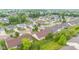 Picturesque aerial shot of a well-planned community with lush green lawns and tree-lined streets at 1605 Leisure Way, Greenfield, IN 46140