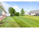 Lawn features a well maintained lawn at 1605 Leisure Way, Greenfield, IN 46140