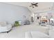 Spacious open-concept living area with open views and neutral tones at 1605 Leisure Way, Greenfield, IN 46140