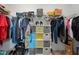 Walk-in closet with rack and shelf storage at 2017 Shadow Creek Blvd, Columbus, IN 47201
