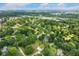 Expansive aerial view of a residential area with lush green trees and a clear view of the sky above at 2750 Chamberlin Dr, Indianapolis, IN 46227