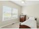 Bedroom with carpet flooring, neutral paint, and a large window with ample natural light at 35 Decourcy Ln, Franklin, IN 46131