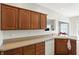 Charming kitchen features ample counter space, white appliances, and convenient access at 35 Decourcy Ln, Franklin, IN 46131