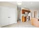 Well-lit eat-in kitchen offers plenty of storage and tile flooring at 35 Decourcy Ln, Franklin, IN 46131