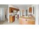 The charming kitchen features tile flooring, and lots of storage at 35 Decourcy Ln, Franklin, IN 46131