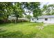 Expansive backyard featuring a well-maintained lawn and mature trees at 3617 Woodcliff Dr, Indianapolis, IN 46203