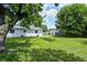 Spacious yard features lush green grass and mature trees for outdoor enjoyment at 3617 Woodcliff Dr, Indianapolis, IN 46203
