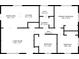Detailed floor plan showcasing the layout of the home at 3617 Woodcliff Dr, Indianapolis, IN 46203
