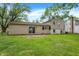 Well-maintained backyard with lush green grass, patio, and plenty of space for outdoor activities at 3663 Kline N Dr, Indianapolis, IN 46226