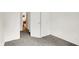Bedroom with gray carpet and closet near bathroom at 3663 Kline N Dr, Indianapolis, IN 46226