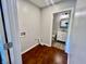 Functional laundry area adjacent to the bathroom for convenience, streamlining chores at 405 N Bradley Ave, Indianapolis, IN 46201