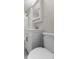 Updated bathroom with a modern vanity, decorative mirror and shower with tub at 4749 W Smith Valley Rd, Greenwood, IN 46142