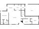 Detailed floor plan showcasing layout of bedrooms, bathrooms, kitchen, and living areas at 5210 Sandy Forge Dr, Indianapolis, IN 46221