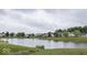Picturesque pond view with beautiful surrounding homes, offering a serene living environment at 5504 Grassy Bank Dr, Indianapolis, IN 46237
