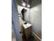 Powder room features a modern sink with a new countertop, and fixtures at 6588 Dunsdin Dr, Plainfield, IN 46168