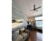 Comfortable living room features hardwood floors, neutral decor, and a staircase leading to the upper level at 6588 Dunsdin Dr, Plainfield, IN 46168