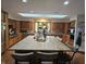 Spacious kitchen with granite countertops, stainless steel appliances, and a large center island at 8423 Mud Creek Rd, Indianapolis, IN 46256