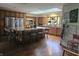 Bright kitchen with granite countertops, stainless steel appliances, and a center island with seating at 8423 Mud Creek Rd, Indianapolis, IN 46256