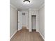 Bedroom features flooring and a doorway to an additional room at 920 State St, Shelbyville, IN 46176